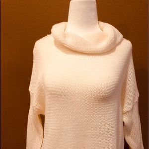 Open knit cream sweater